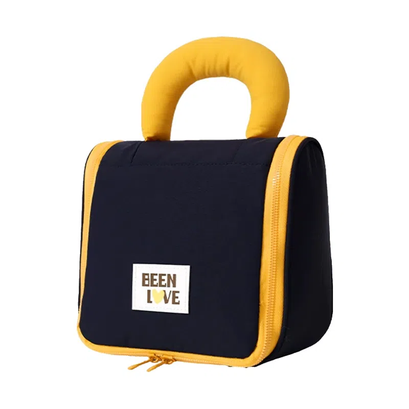 悦语美妆包 便携收纳防尘 高颜值化妆包大容量手提化妆品包旅行棉花糖色洗漱包