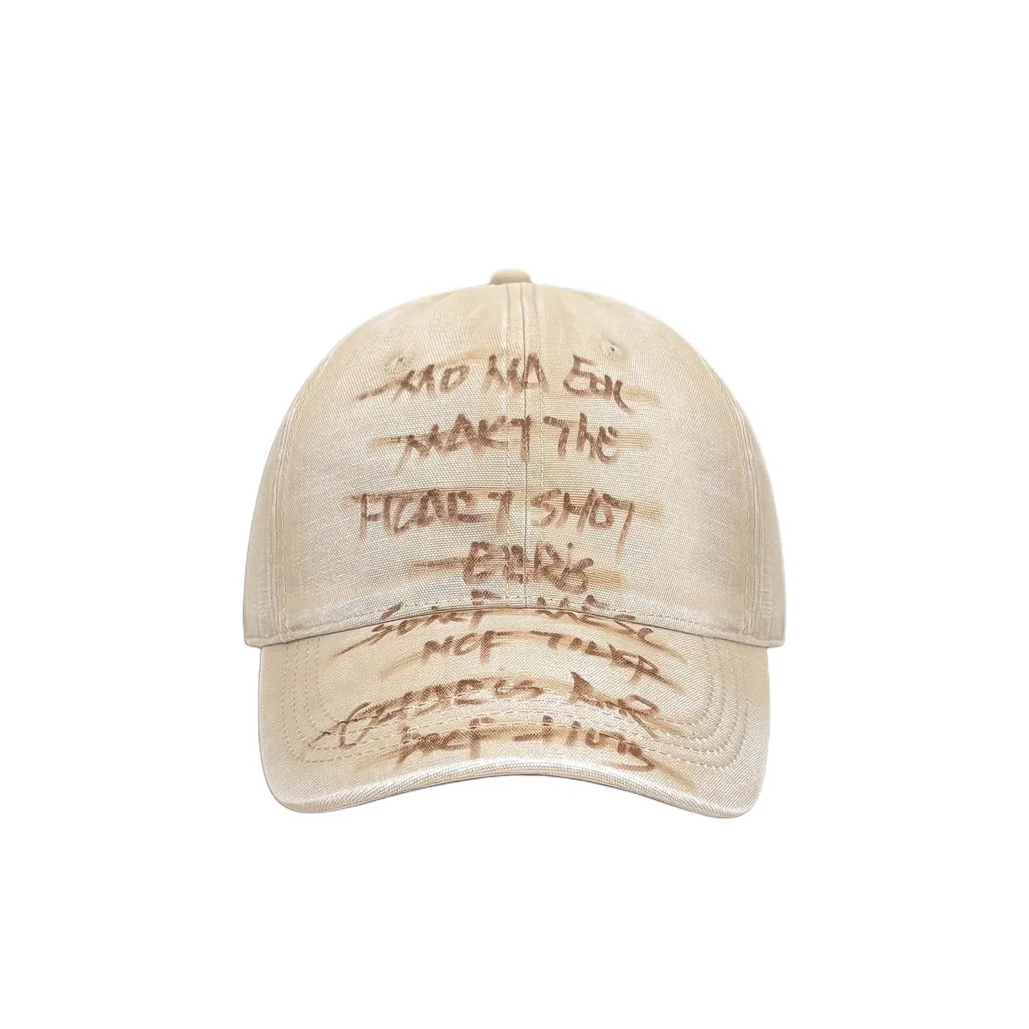 艾佳微 个性小众涂鸦遮阳帽深顶百搭大头围显脸小运动字母 棉 鸭舌帽 男女同款情侣款