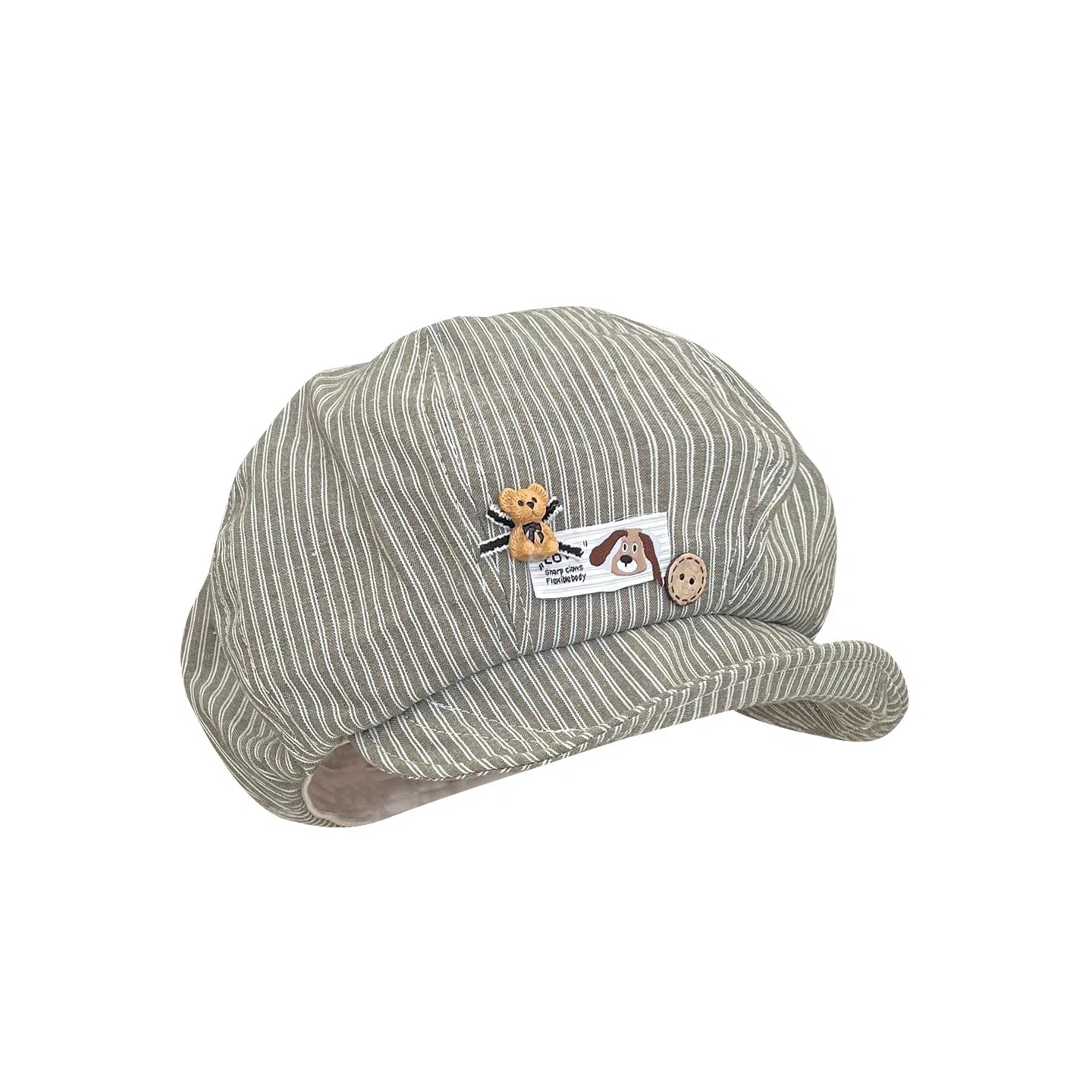 艾佳微 可爱萌趣文艺复古八角帽大头围显脸小画家帽 涤纶 贝雷帽 男女同款情侣款