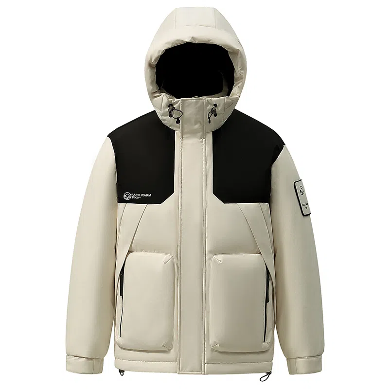 鸭鸭 休闲百搭短款时尚加厚鸭绒羽绒服 男款