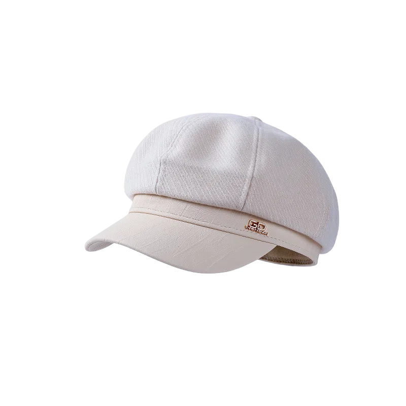 杨同学 复古英伦风文艺八角帽显脸小 涤纶 贝雷帽 女款