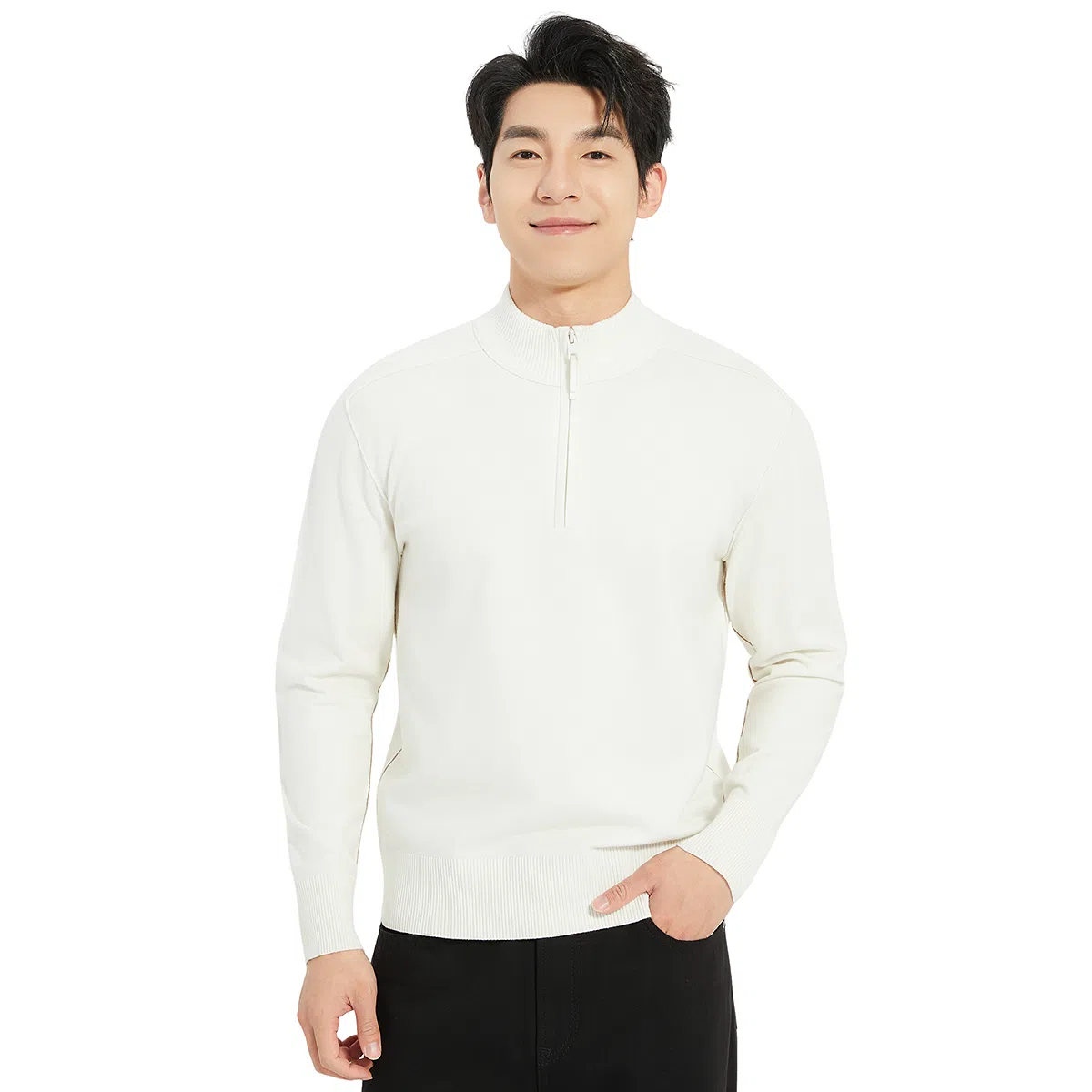 利郎 都市休闲装饰简约毛衣 男款