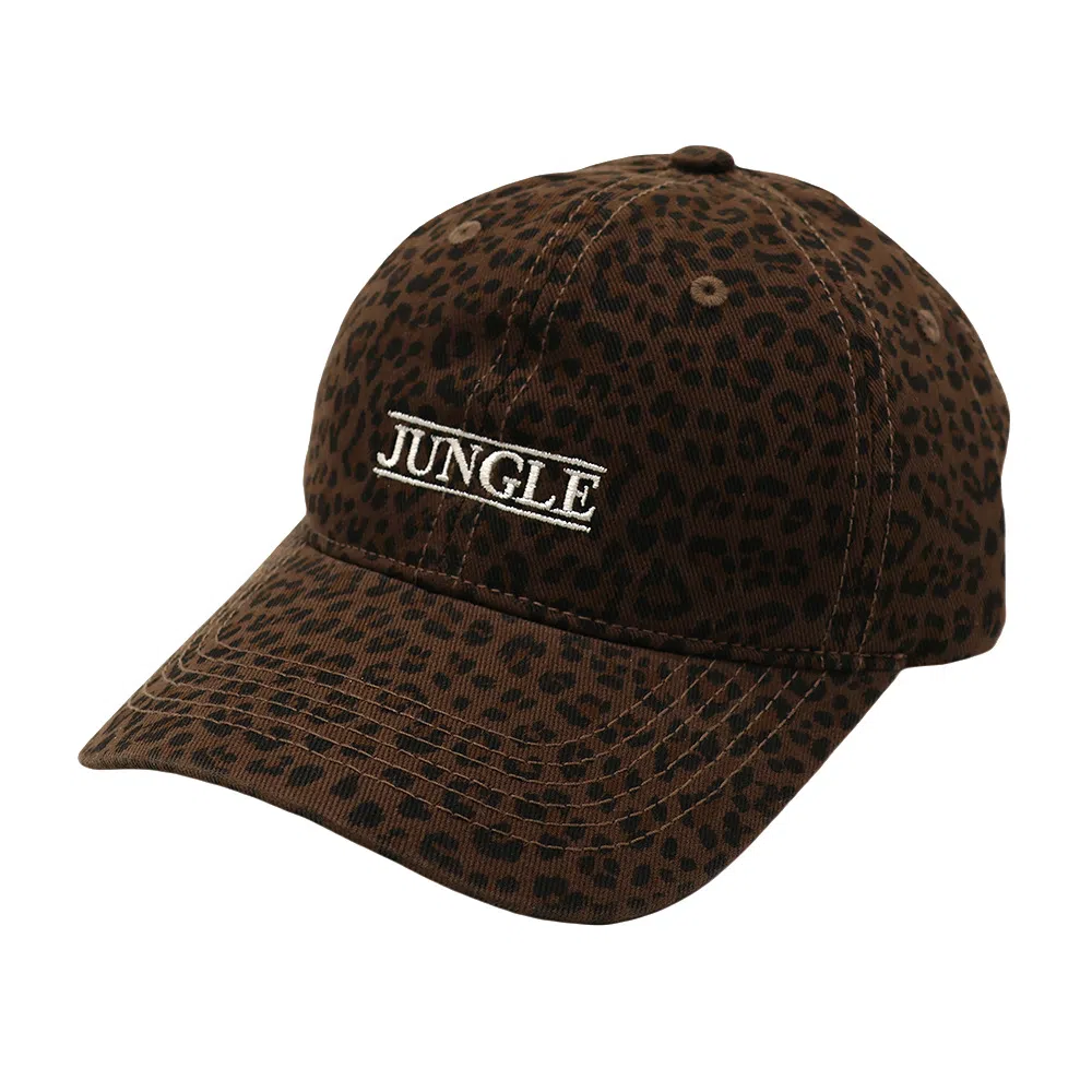 艾佳微 做旧豹纹深顶大头围显脸小软顶高级感潮 棉 鸭舌帽 男女同款情侣款