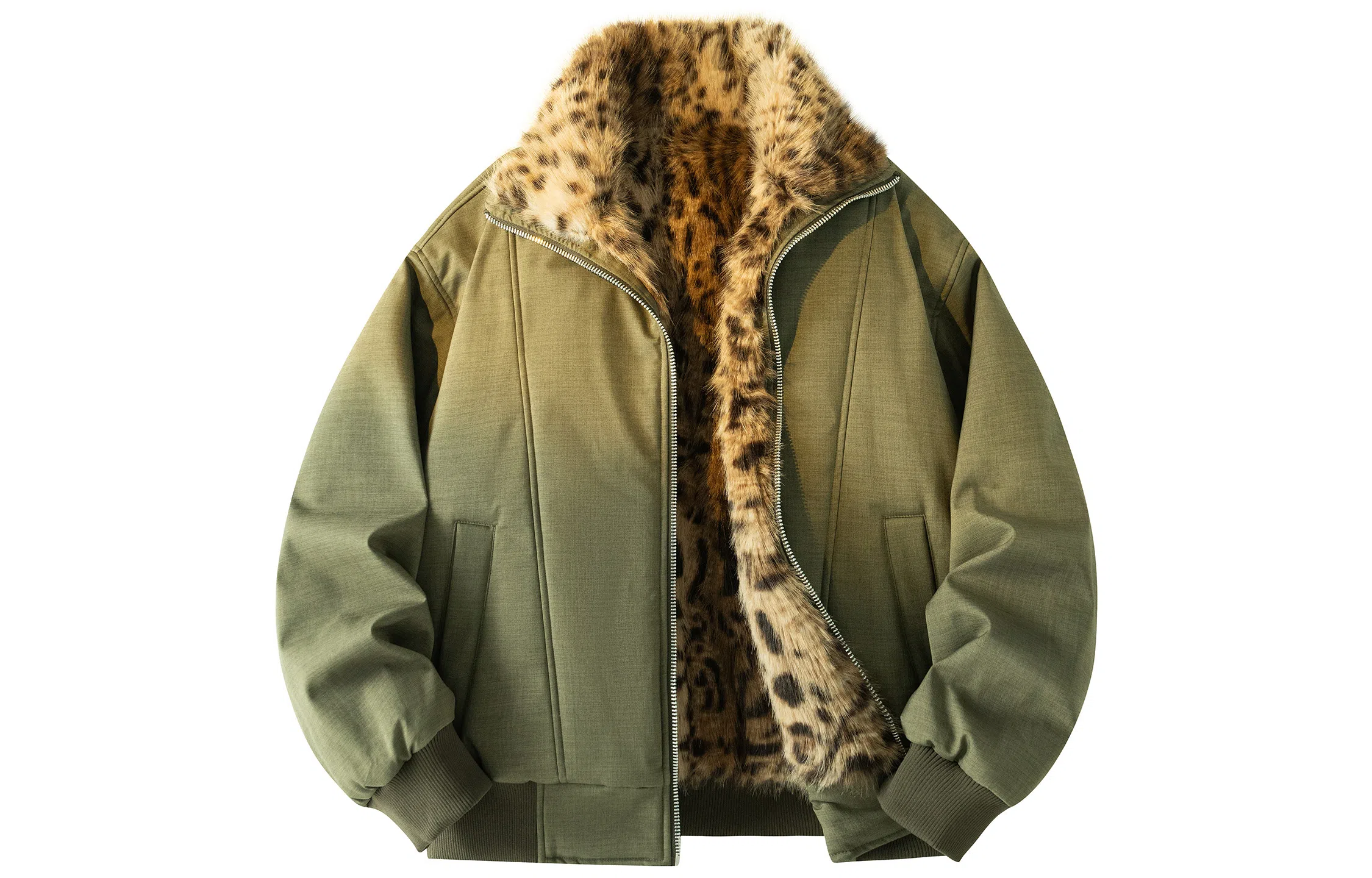 PAEFA Reversible Leopard Print Jacket