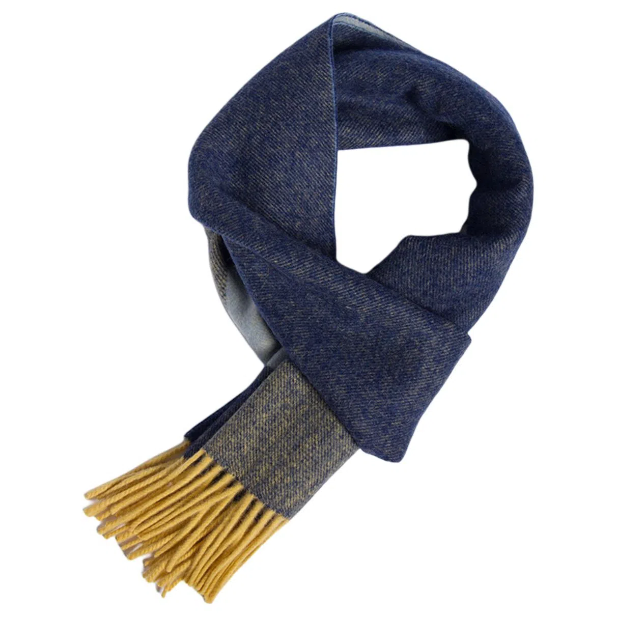 红豆 舒适柔软拼色时尚百搭保暖 羊绒 绒线围巾 男女同款情侣款