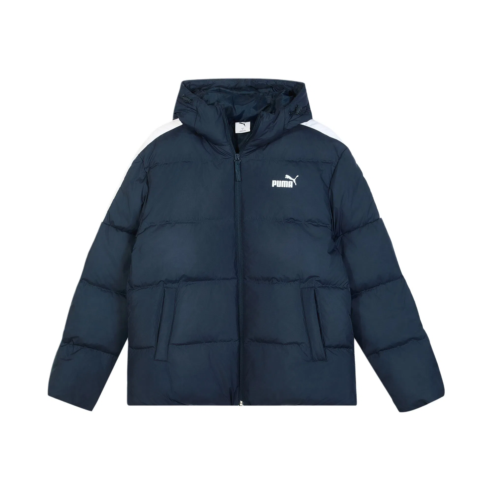 PUMA CONTRAST PANEL HOODED DOWN JKT