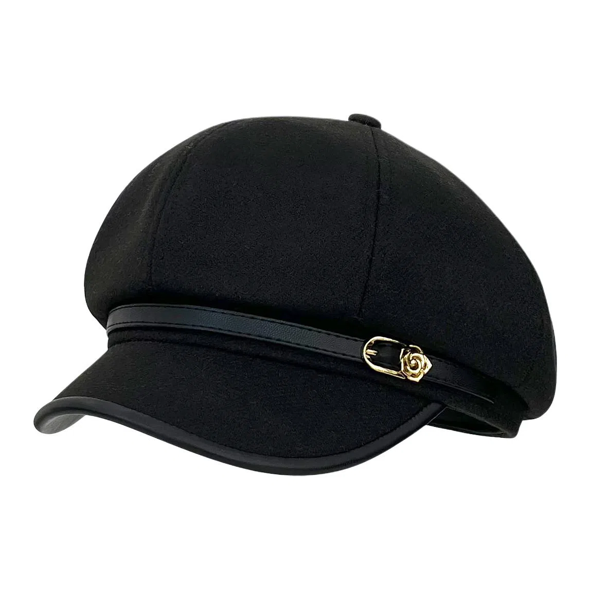 木林森 日系复古文艺风鸭舌休闲百搭显脸小报童八角帽 涤纶 贝雷帽 男女同款情侣款