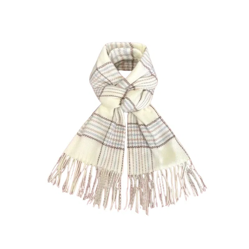 北极绒 韩版时尚秋冬加厚保暖流苏氛围感百搭围脖 聚酯纤维 绒线围巾 男女同款情侣款