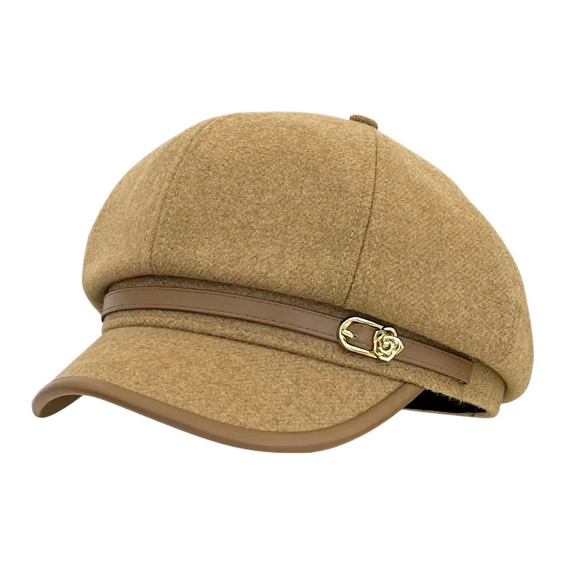 木林森 日系复古文艺风鸭舌休闲百搭显脸小报童八角帽 涤纶 贝雷帽 男女同款情侣款