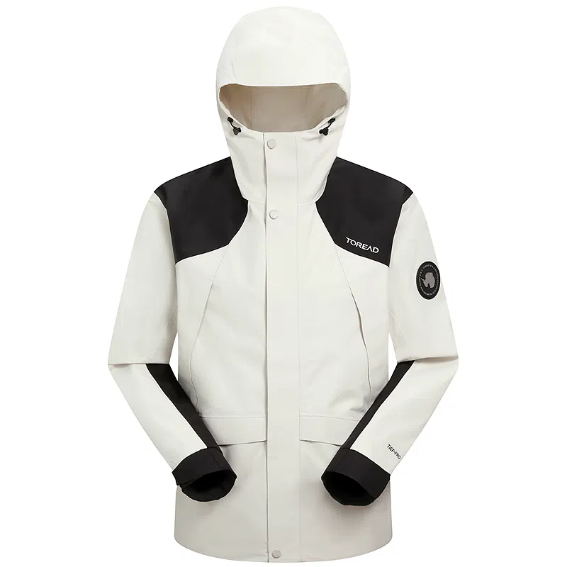 探路者  户外休闲徒步  防风防水冲锋衣 男款