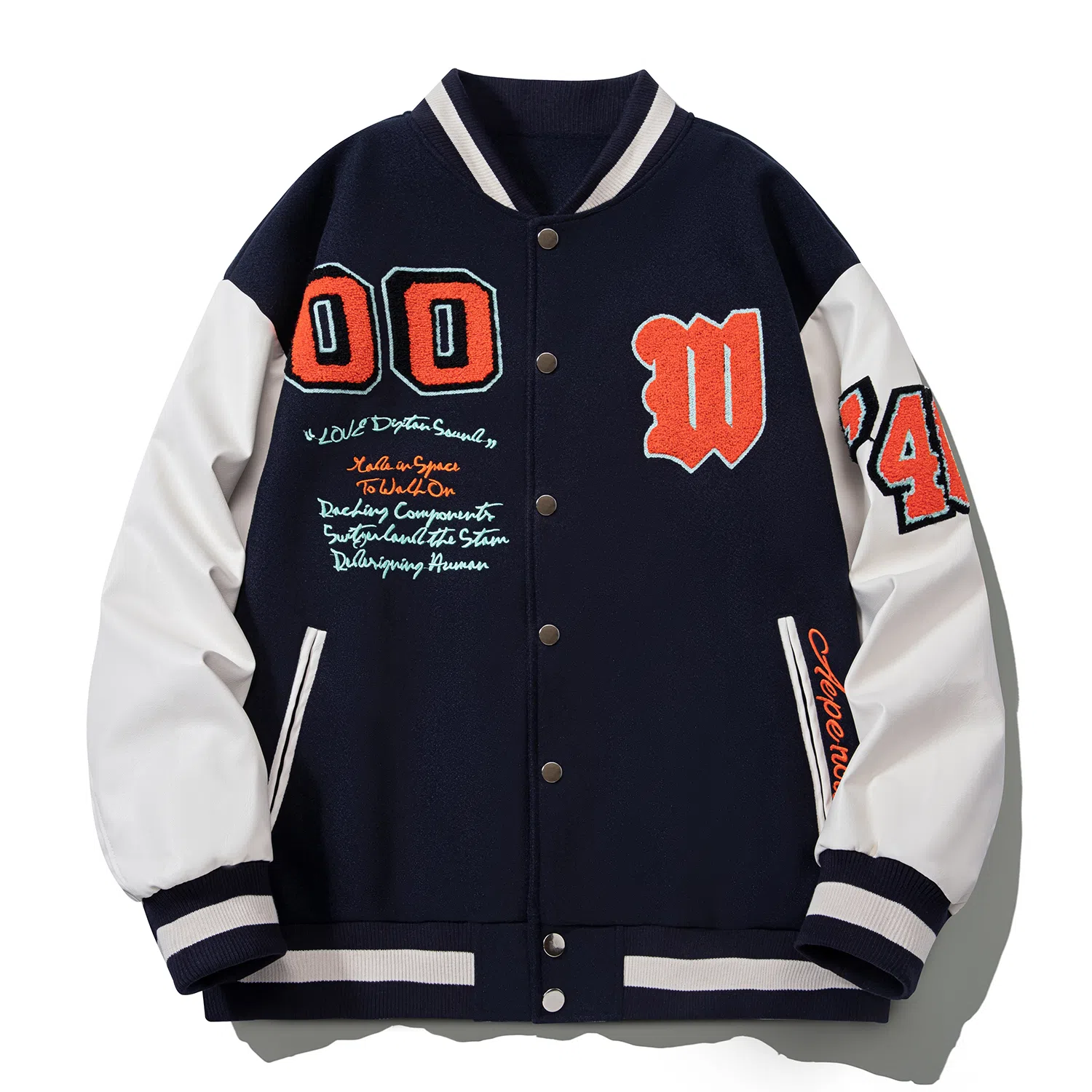 RAP PANDA Vintage Baseball Jacket