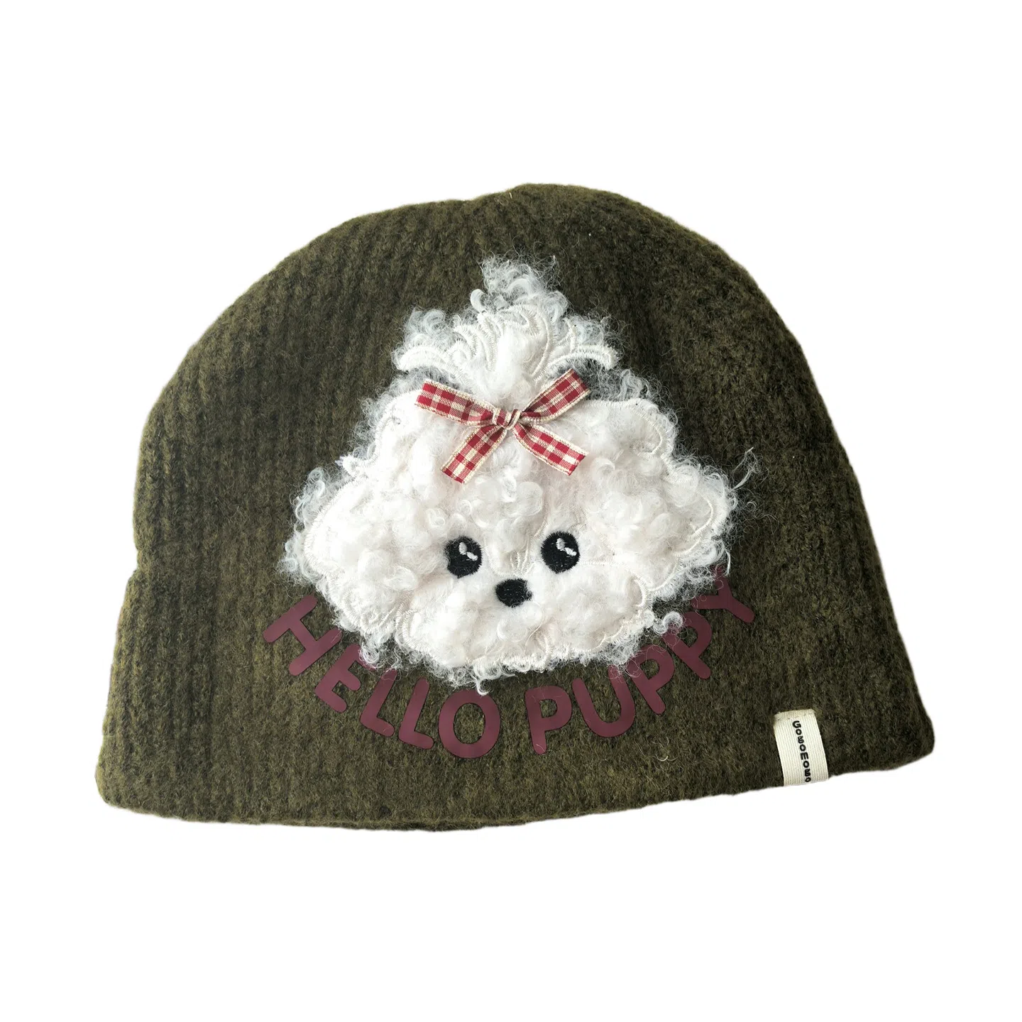 DZP Cute Plush Dog Knit Hat