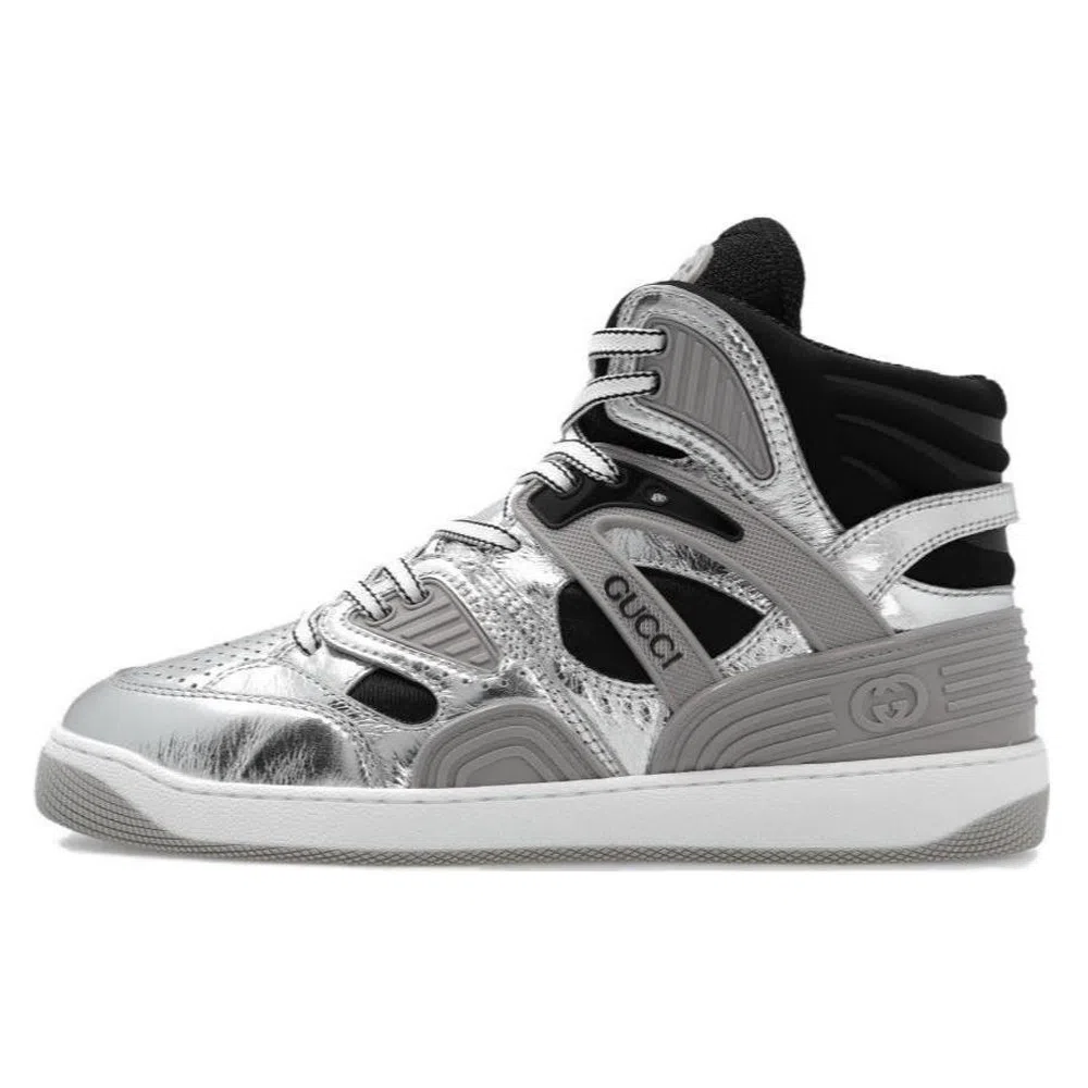 Gucci Basket High-Top Black Silver