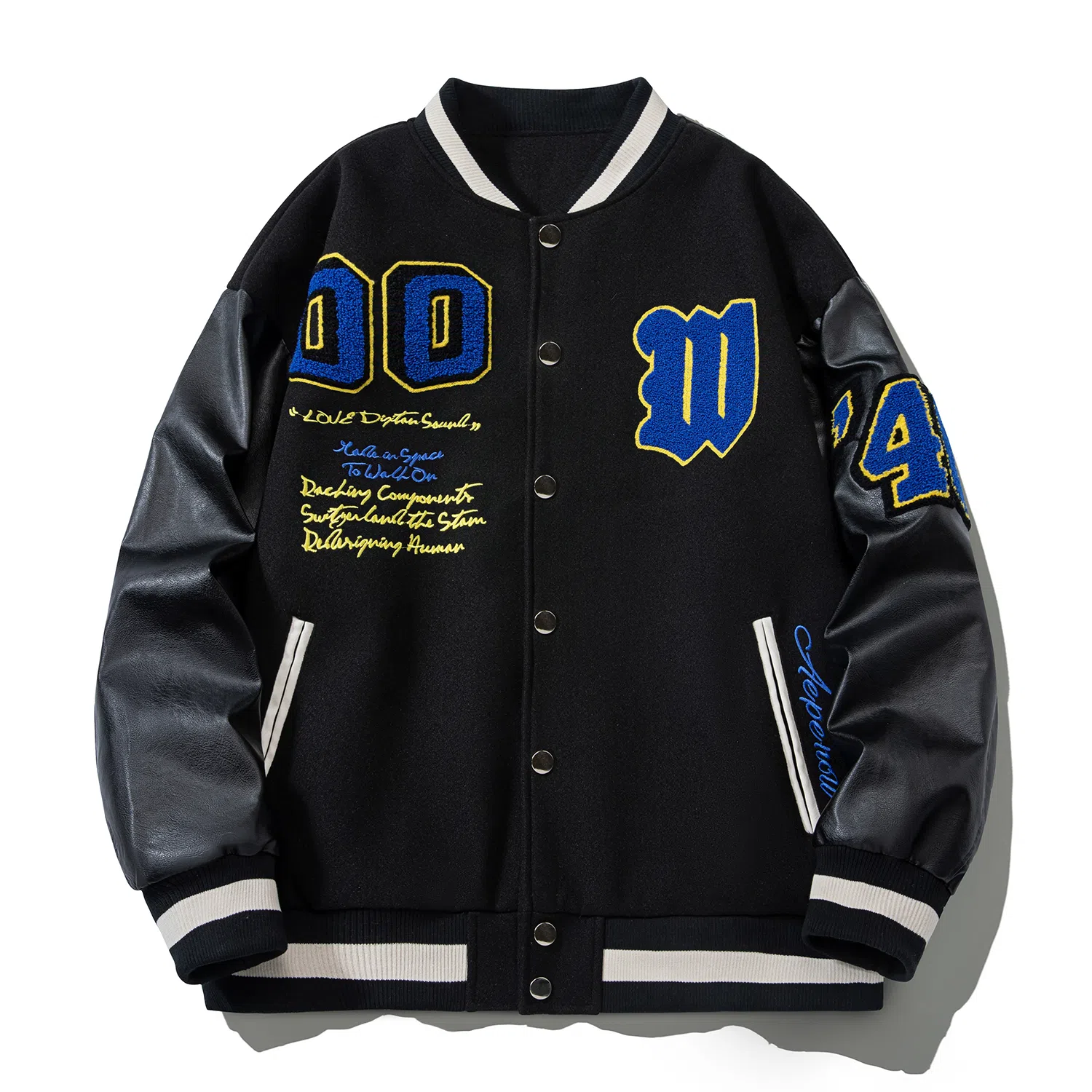 RAP PANDA Vintage Baseball Jacket