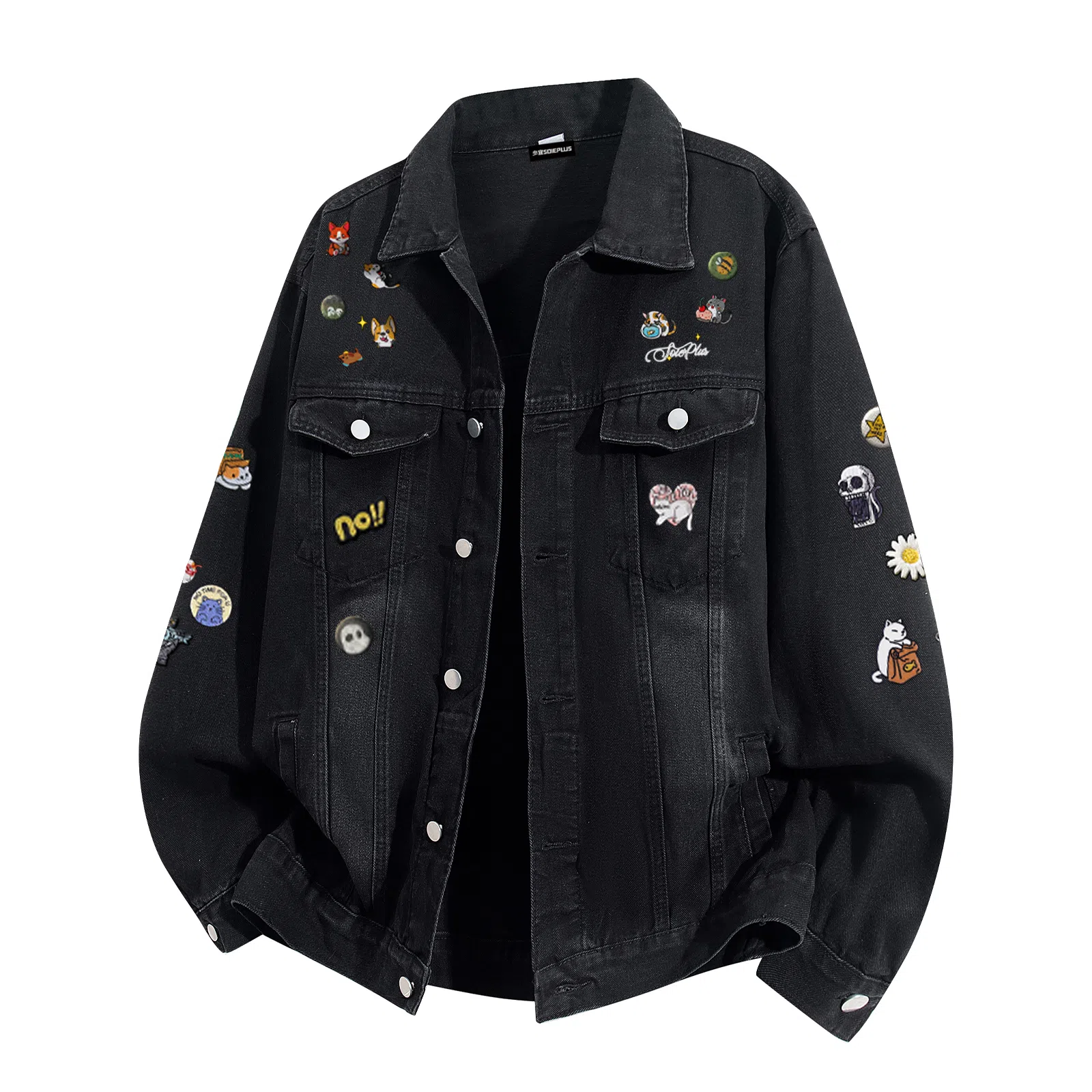 SOIEPLUS Oversized Denim Jacket