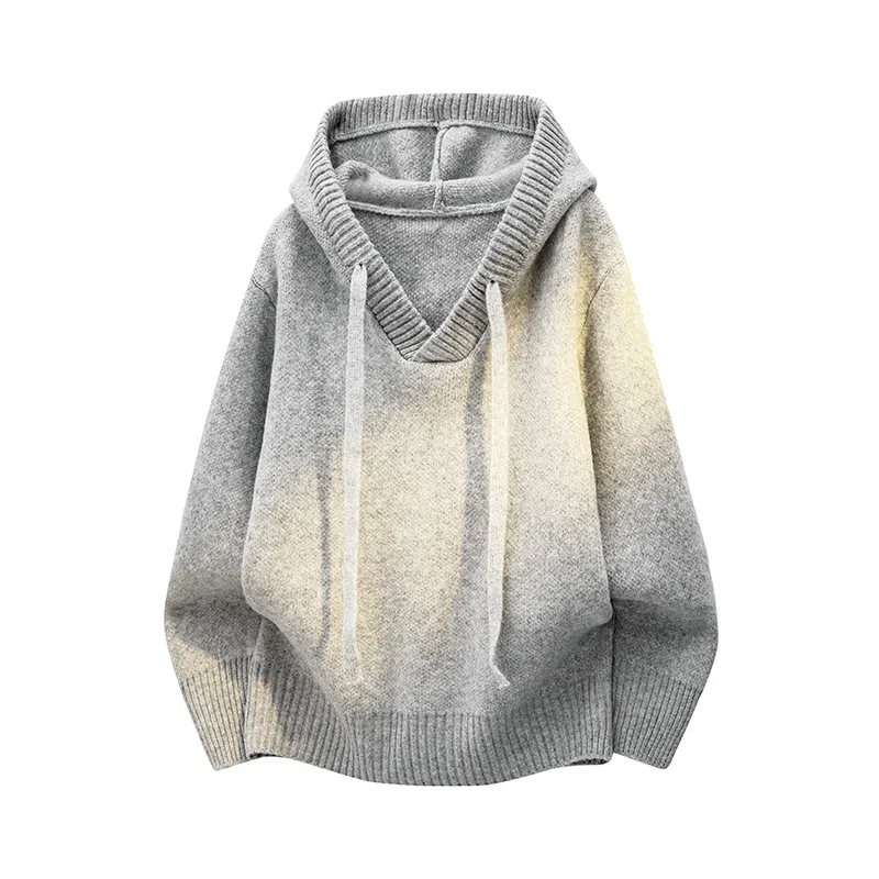 欧迪芬 多风格纯色连帽套头慵懒柔软亲肤长袖上衣毛衣 男女同款