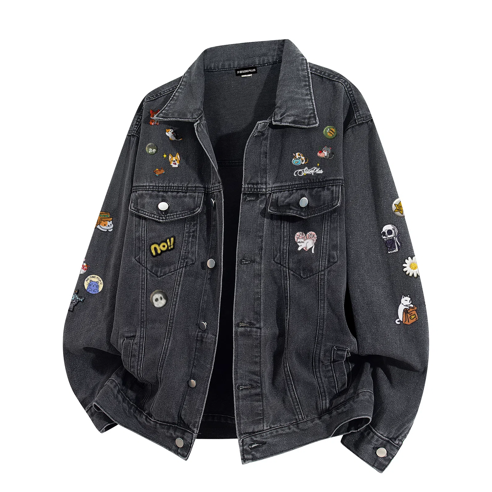 SOIEPLUS Oversized Denim Jacket