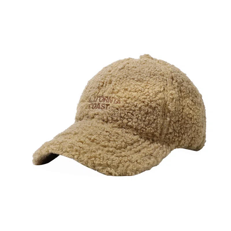 稻草人 秋冬毛绒绒棒球帽韩版时尚简约显脸小 潮流百搭 涤纶 鸭舌帽 女款