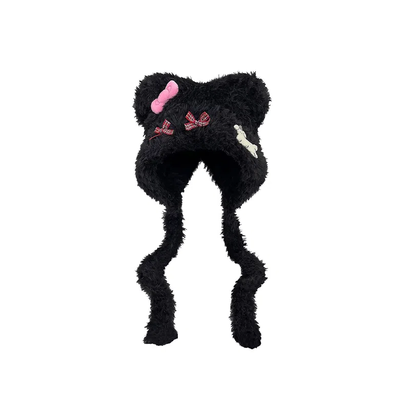 DAISY BEAUTY Cute Cat Bow Plush Hat