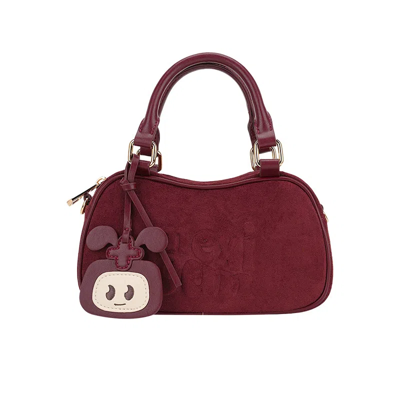 稻草人 琥珀流光系复古风百搭少时尚满印通勤小拎包 织物 手提包 常规 女款 多色