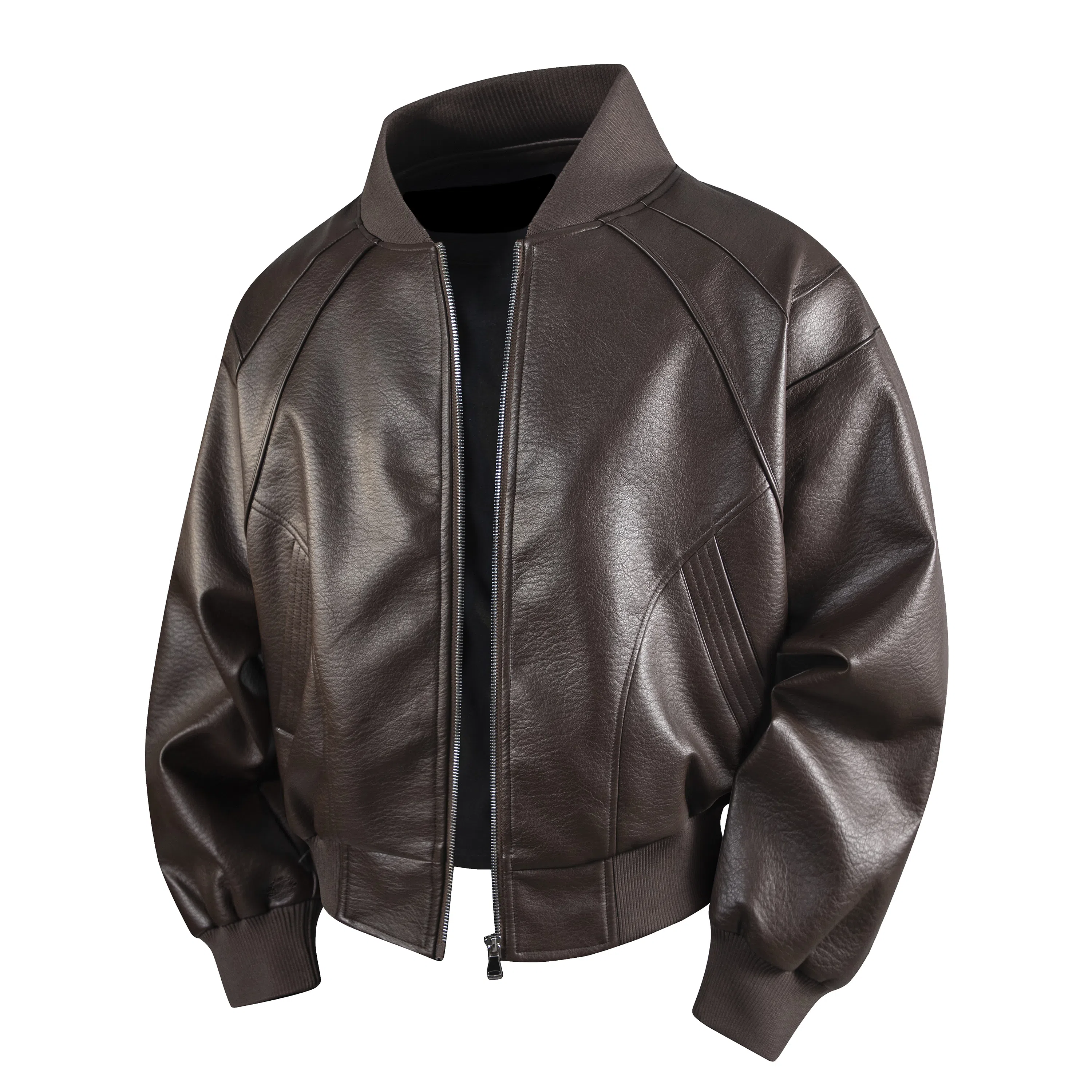 SNOW FLYING Pilot PU Leather Jacket