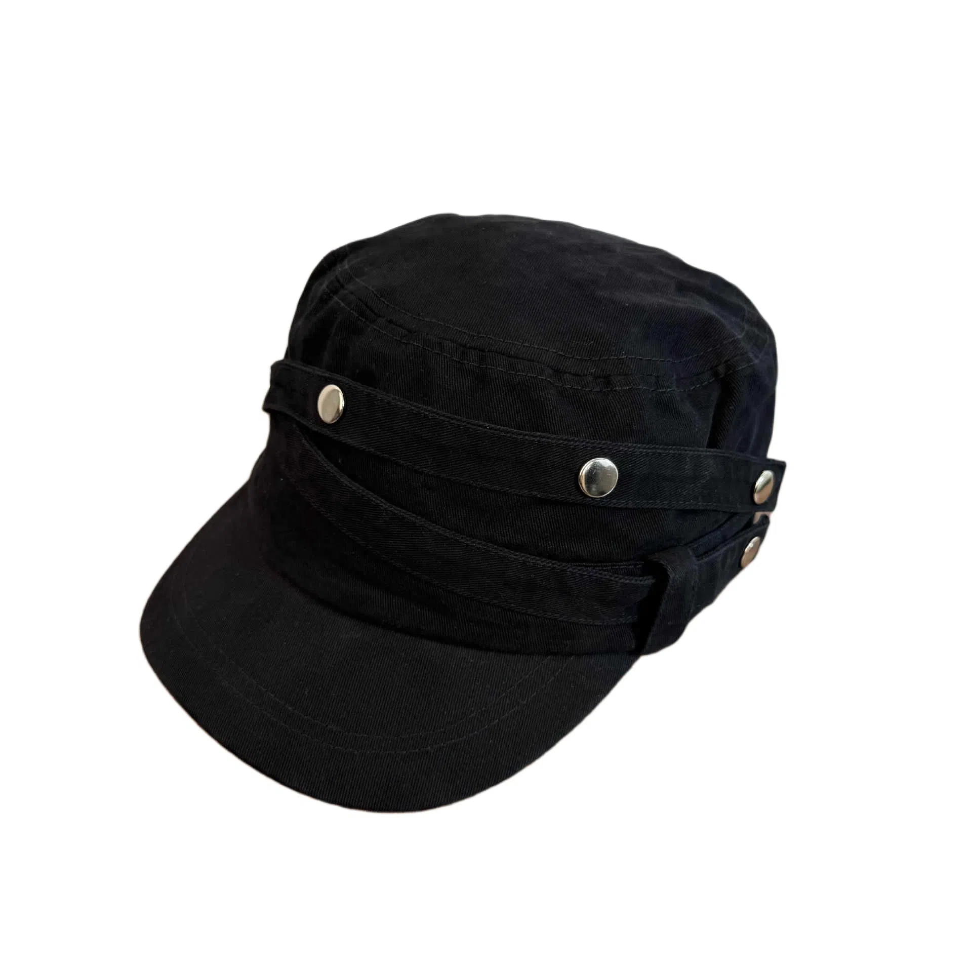 艾佳微 韩系复古平顶帽百搭休闲大脸显脸小高级感宽帽檐 棉 贝雷帽 男女同款情侣款