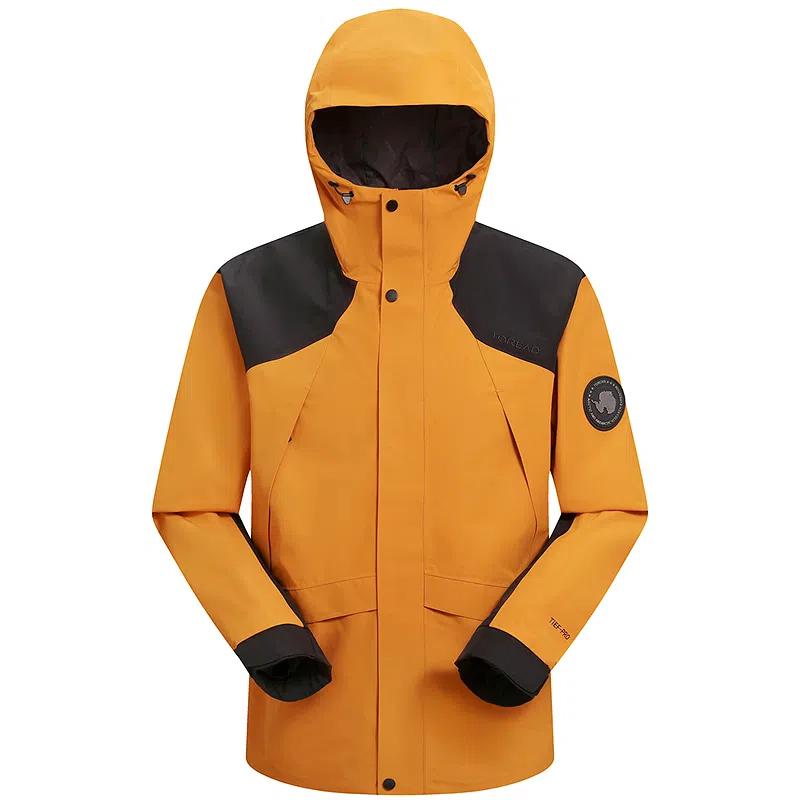 探路者  户外休闲徒步  防风防水冲锋衣 男款