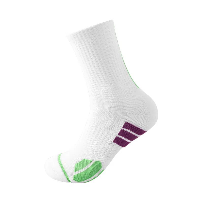 莫代尔 专业实战运动长袜毛巾底防滑减震透气耐磨篮球袜 男款