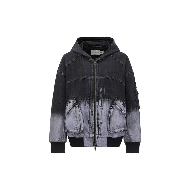Feng Chen Wang Gradient Denim Zip Jacket