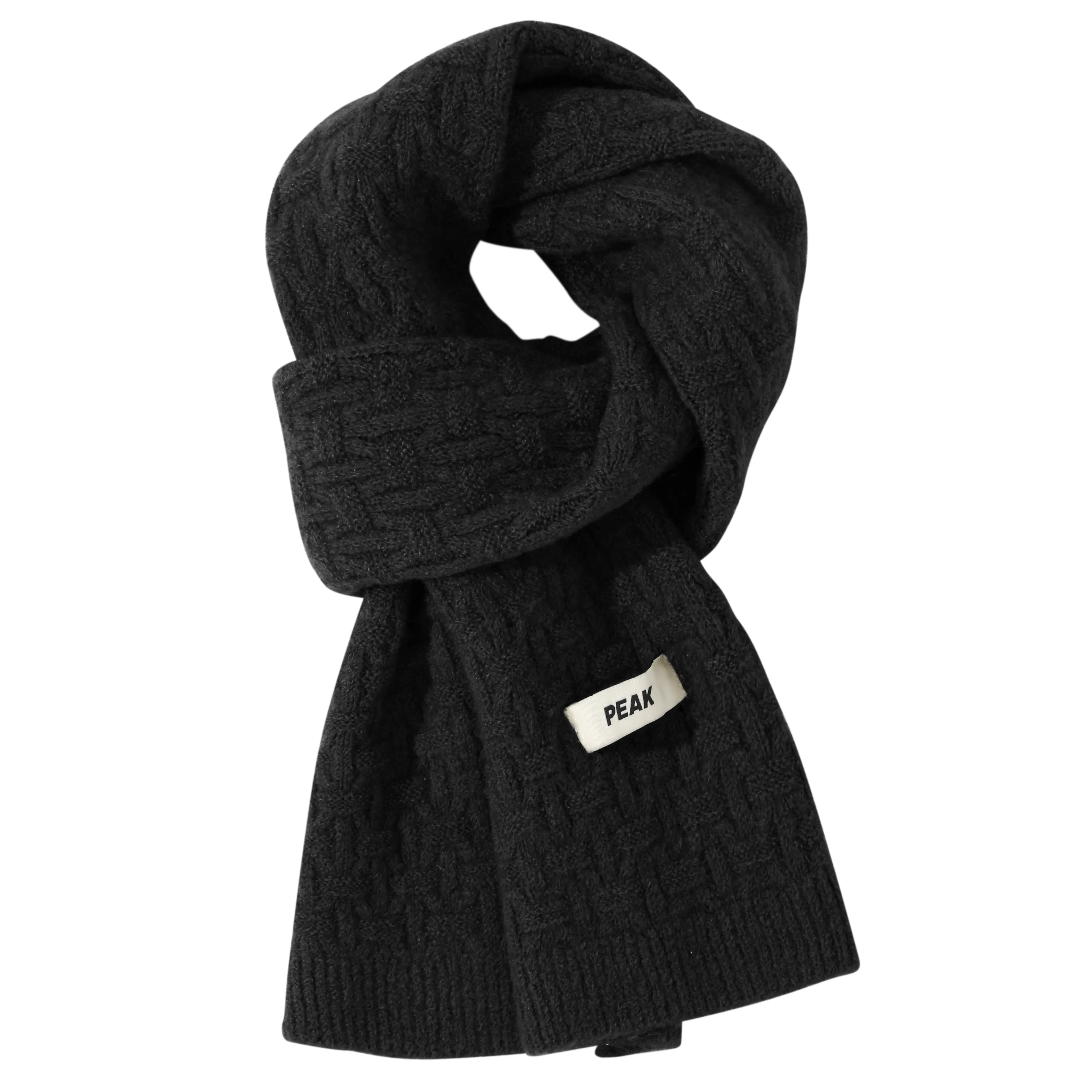 匹克 纯色舒适保暖柔软休闲百搭经典本命年 羊毛 绒线围巾 男女同款情侣款