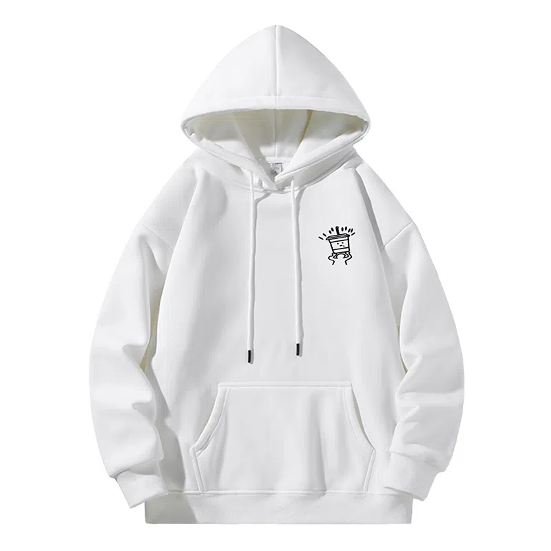 莫代尔 秋冬个性慵懒百搭嘻哈风加大加宽连帽卫衣打底衣 男女同款