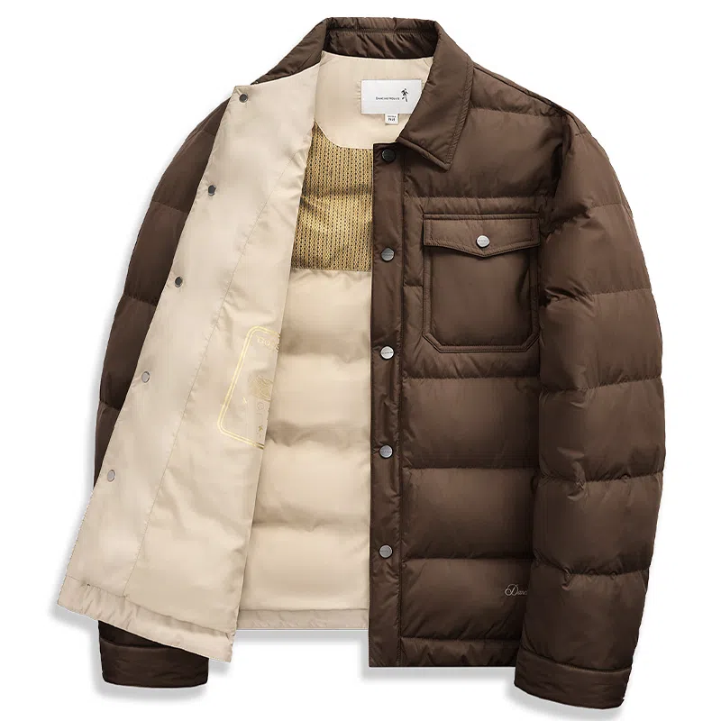 Dancing Wolf Goose Down Graphene Quilted Shirt Jacket