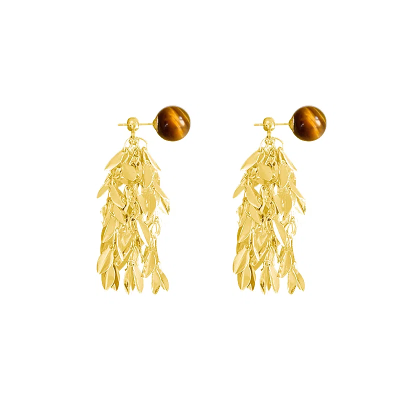 韵系 美拉德流苏 铜镀金 耳环 女款