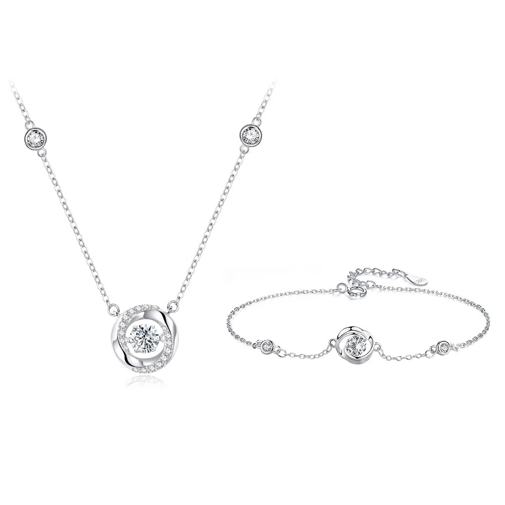 【S925银 心动告白】 七七银饰 莫比乌斯 兜兜转转还是你 跳动的心浪漫主义 甜蜜时尚简约通勤百搭好运 纯银 项链 女款