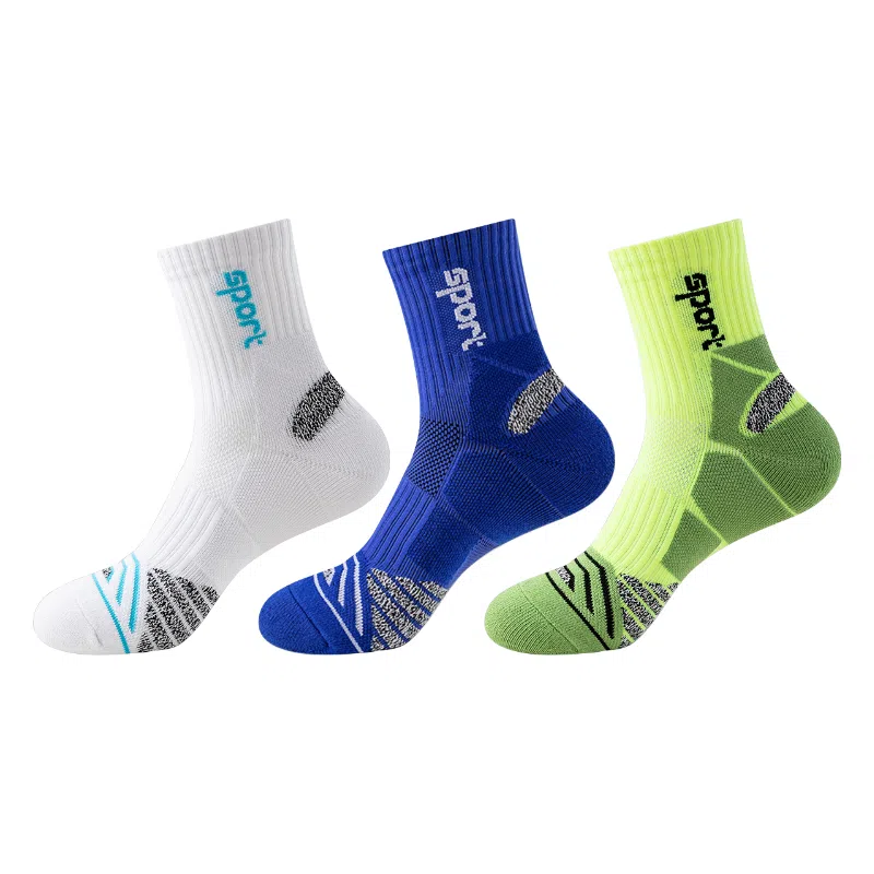 莫代尔 专业减震吸汗训练健身防滑舒适篮球袜 男款