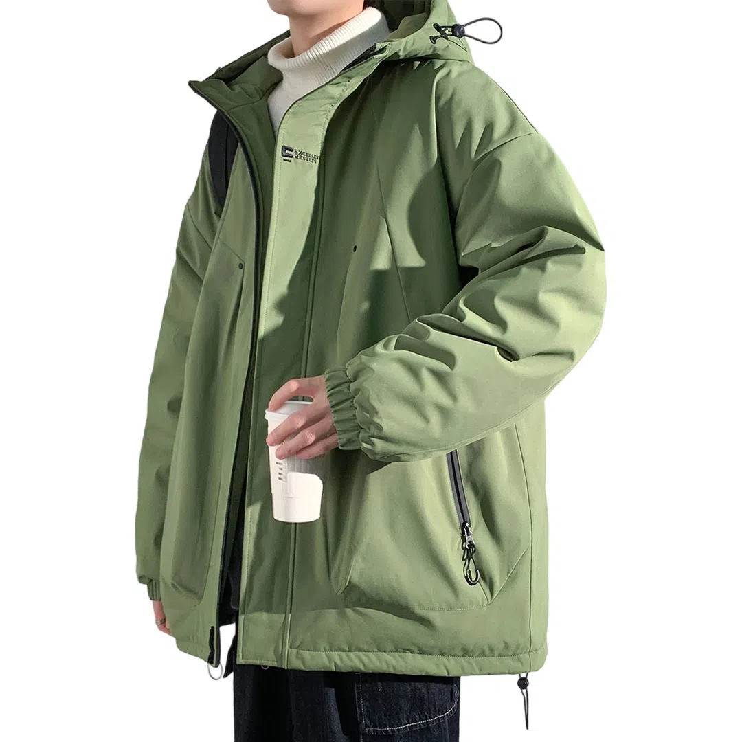 顶峰保罗 山系户外机能运动登山连帽工装长袖棉衣无性别主义潮牌休闲直筒上衣加厚多口袋宽松百搭舒适保暖耐磨棉服 男女同款