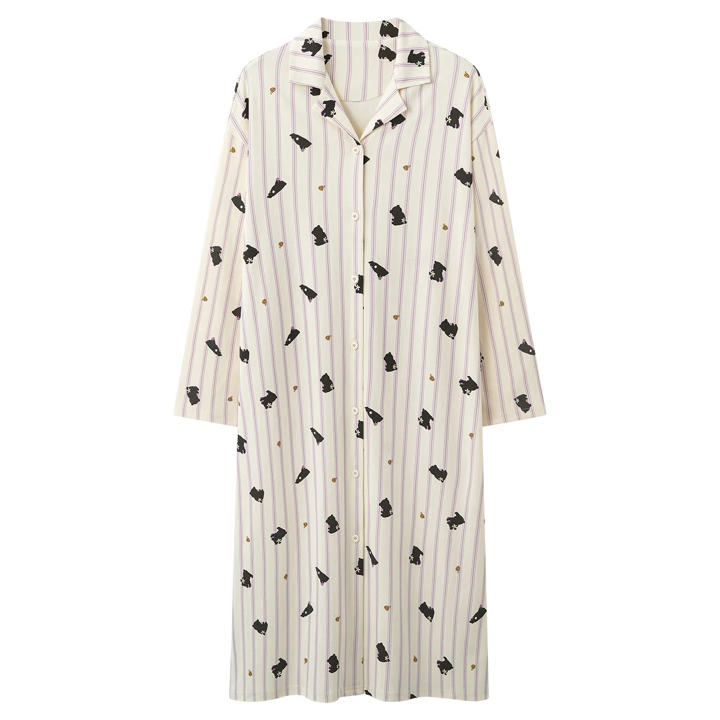 桔内 长袖可爱甜美家居服睡裙 女款