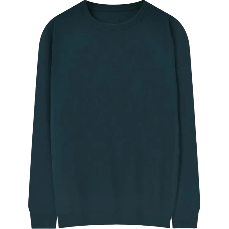 乱步 美式休闲宽松纯色打底衫圆领长袖卫衣 男女同款