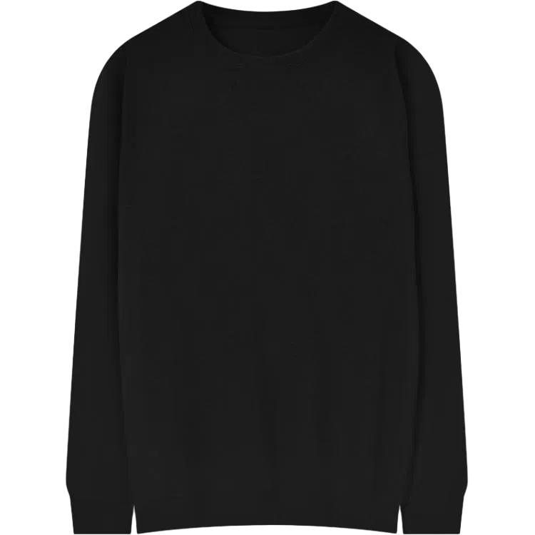 乱步 美式休闲宽松纯色打底衫圆领长袖卫衣 男女同款