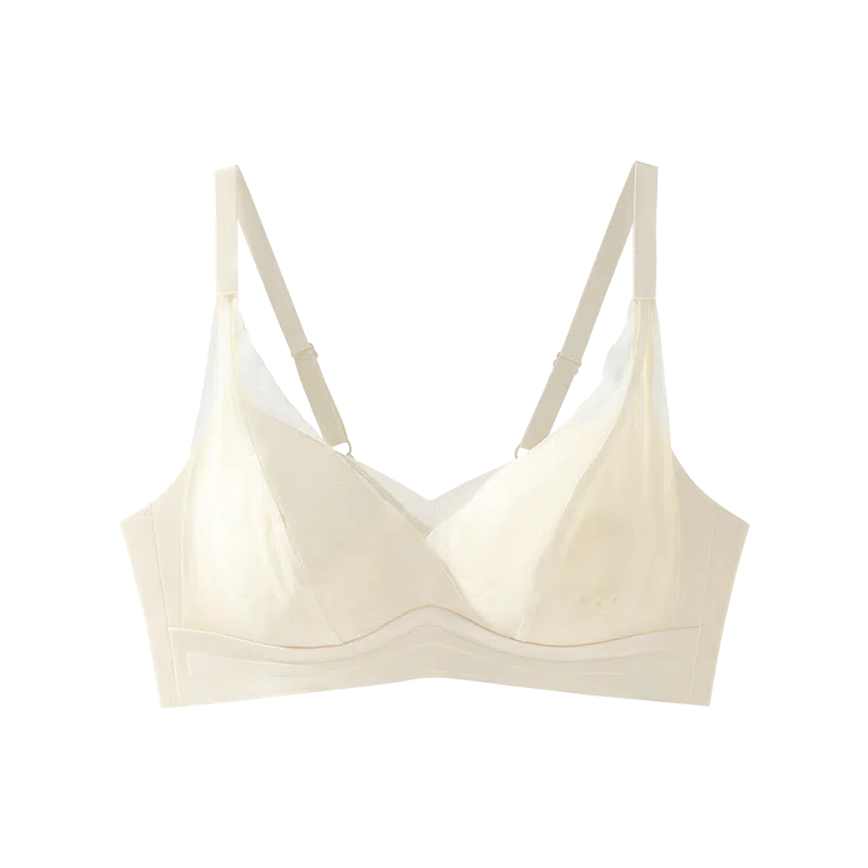 欧迪芬 网纱洞洞杯亲肤柔软舒适透气高弹不紧绷不掉肩侧收副乳不外扩无痕聚拢防下垂文胸 女款 单件装