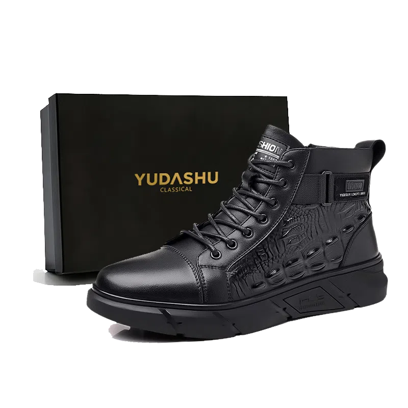 YUDASHU Winter Leather Boots