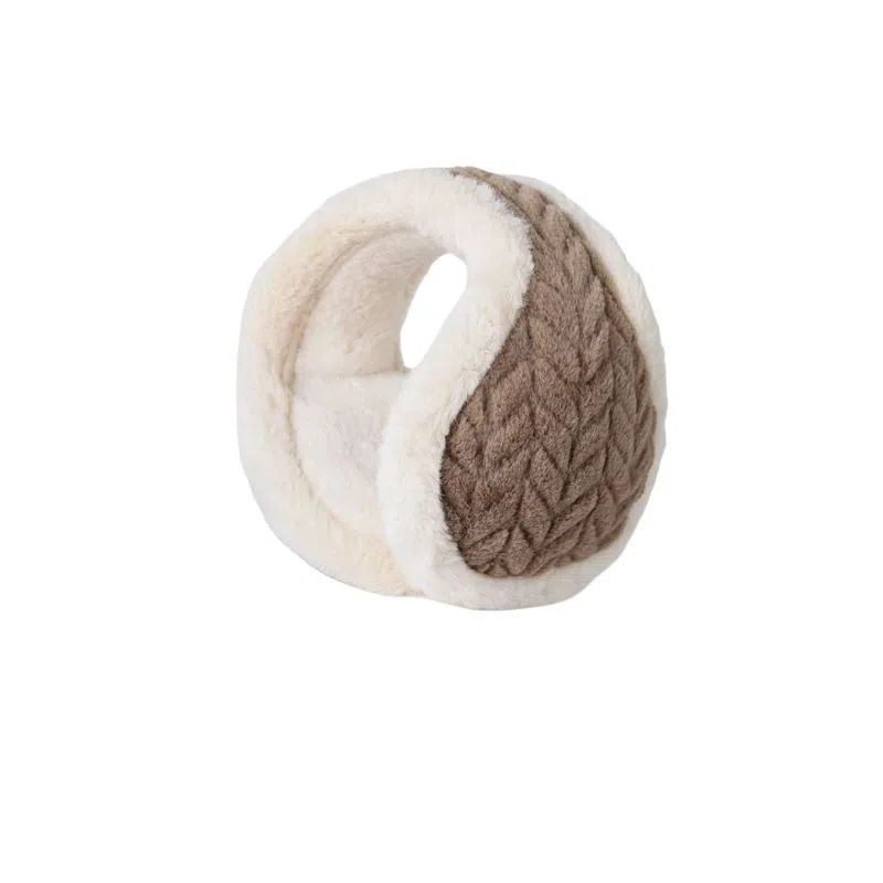 艾佳微 美拉德风毛绒可爱学生可折叠护耳耳套保暖防冻耳 仿兔毛 耳罩 男女同款情侣款