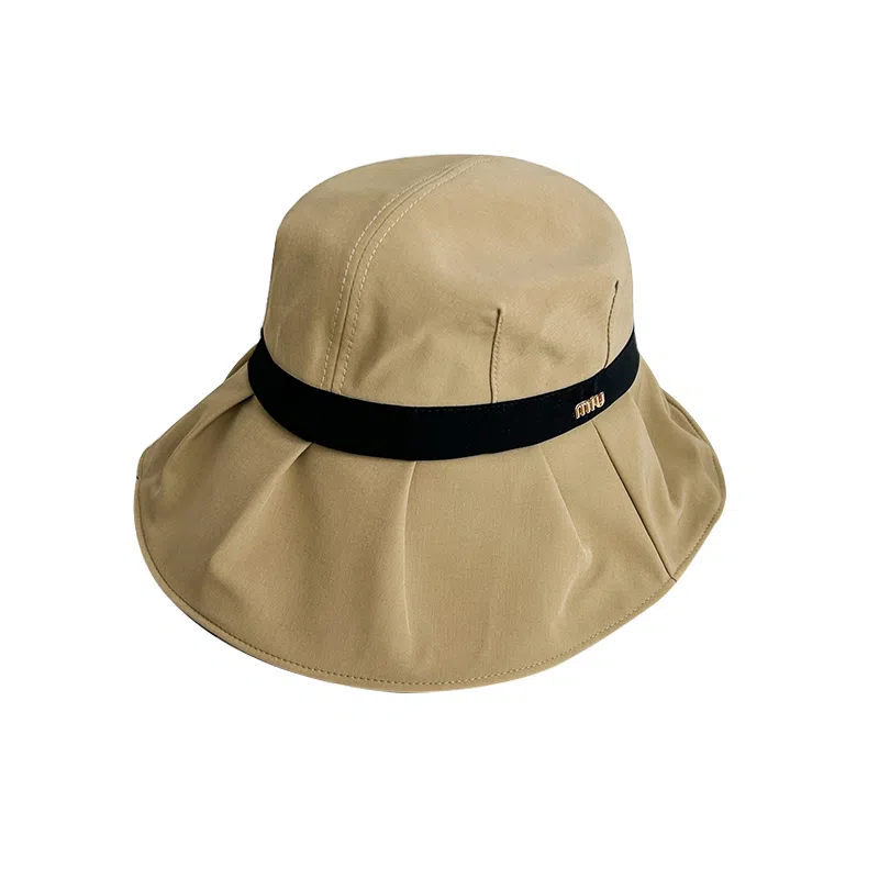 稻草人 简约撞色显脸小 户外游玩遮阳防晒 时尚韩版 聚酯纤维 渔夫帽 女款