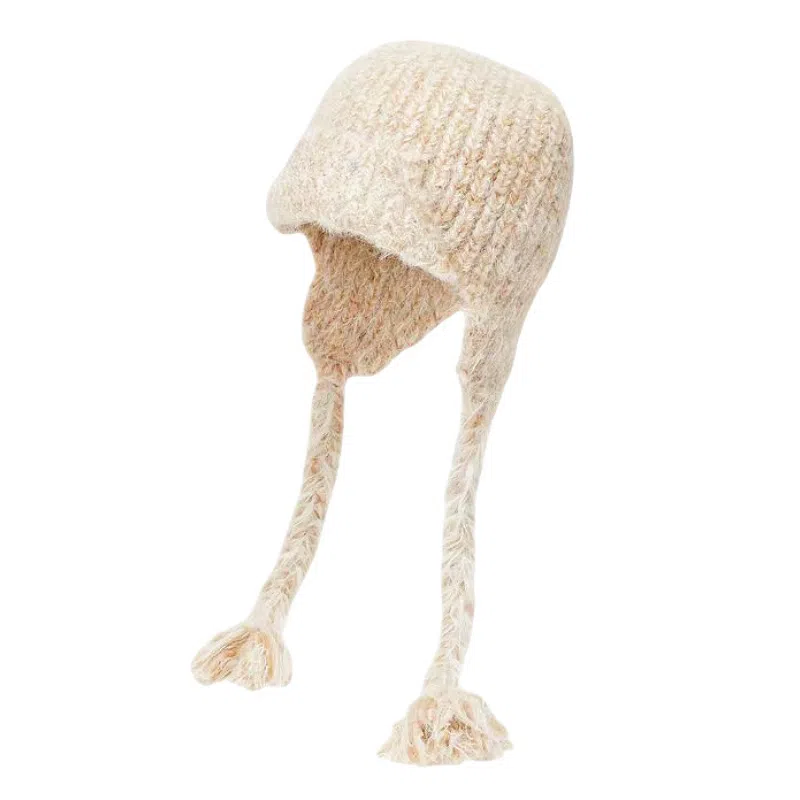 北极绒 潮流韩版小众设计感保暖百搭时尚大头围显脸小帽 聚酯纤维 绒线帽 男女同款情侣款