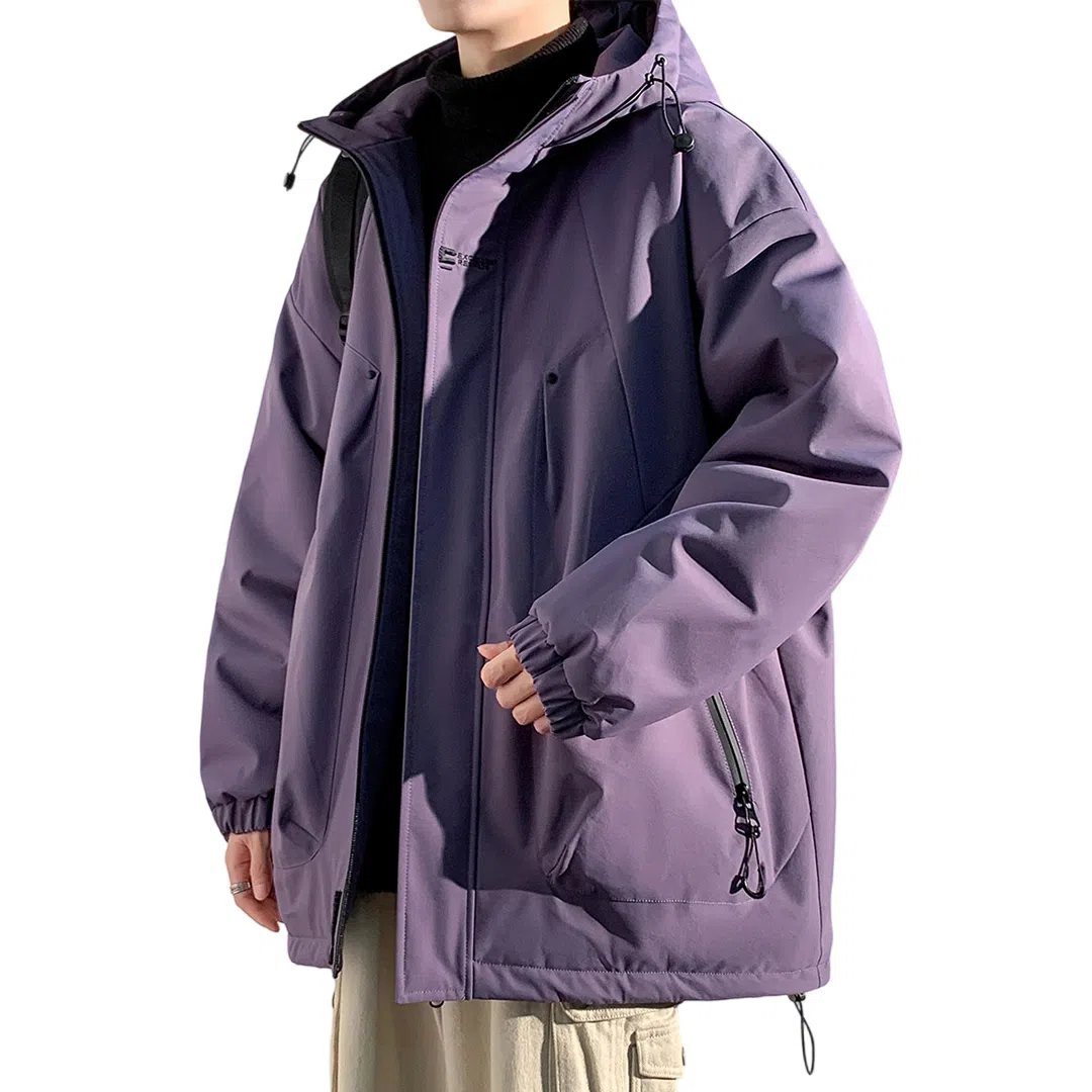 顶峰保罗 山系户外机能运动登山连帽工装长袖棉衣无性别主义潮牌休闲直筒上衣加厚多口袋宽松百搭舒适保暖耐磨棉服 男女同款