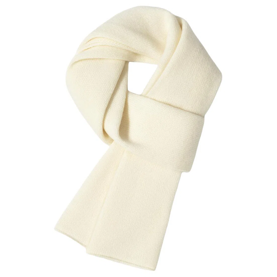 一米画纱 舒适柔软高级感平面嵌花亲肤暖糯保暖纯色针织外出防寒护颈 山羊绒 绒线围巾 男女同款情侣款