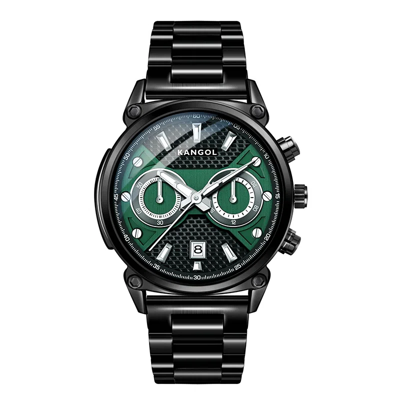 KANGOL Multifunction Watch Green Dial
