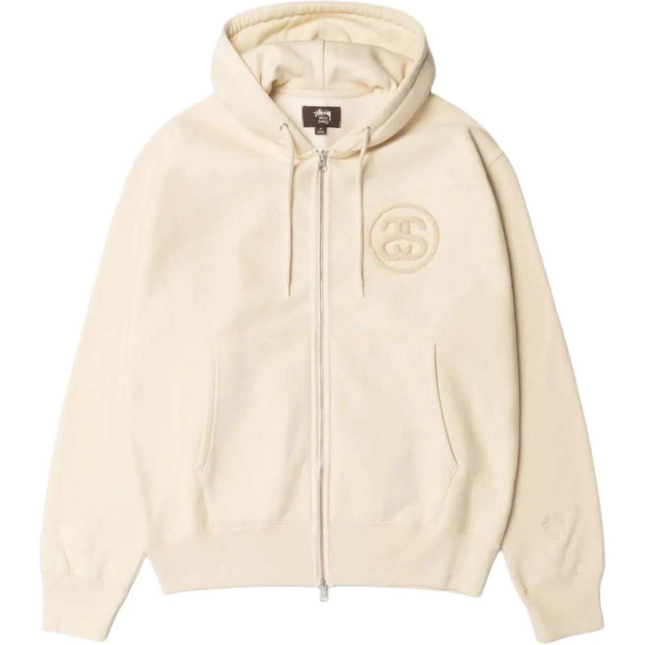 Stussy Wales Bonner FW25 FLEECE ZIP HOODIE logo