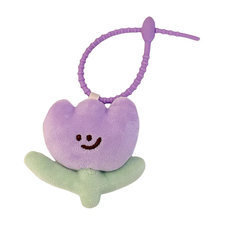 Meng Xiao Zai Ugly Cute Tulip Keychain Plush Charm