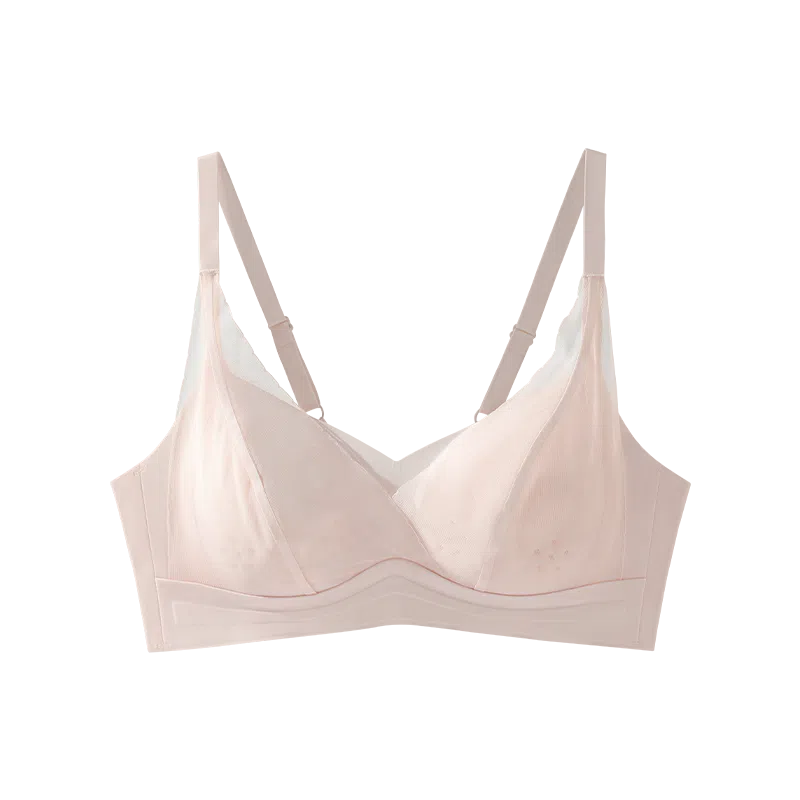 欧迪芬 网纱洞洞杯亲肤柔软舒适透气高弹不紧绷不掉肩侧收副乳不外扩无痕聚拢防下垂文胸 女款 单件装